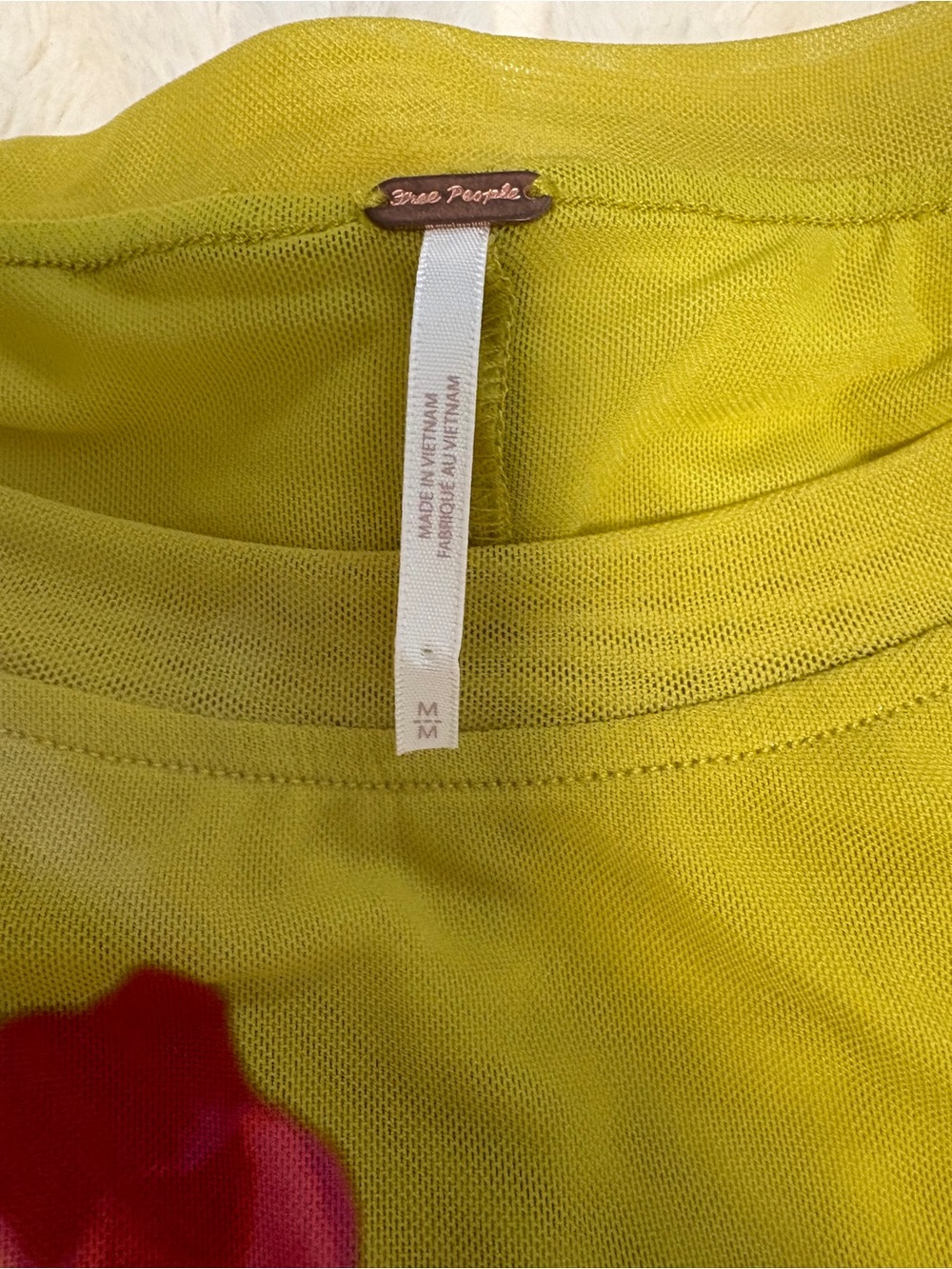 Lilly Printed Boat Neck Long Sleeve Top, Citron Combo medium - Picture 7 of 8